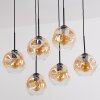 Ripoll Hanglamp, Kogellampje, Hanglamp Amber, Duidelijk, 6-lichts