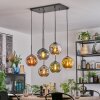 Ripoll Hanglamp, Kogellampje, Hanglamp Blauw, Chroom, Goud, Groen, Koperkleurig, Rookkleurig, 6-lichts