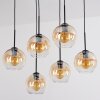 Koyoto Hanglamp, Kogellampje, Hanglamp Amber, Duidelijk, 6-lichts