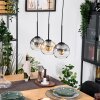 Koyoto Hanglamp, Kogellampje, Hanglamp Natuurlijke kleuren, Zwart, 3-lichts