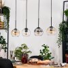 Koyoto Hanglamp, Kogellampje, Hanglamp Natuurlijke kleuren, Zwart, 4-lichts