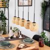 Basto Hanglamp, Hanglamp Natuurlijke kleuren, Zwart, 5-lichts