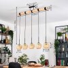 Basto Hanglamp, Hanglamp Natuurlijke kleuren, Zwart, 5-lichts