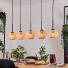 Basto Hanglamp, Hanglamp Natuurlijke kleuren, Zwart, 5-lichts