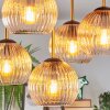 Koyoto Plafondlamp, Kogellampje Goud, Zwart, 5-lichts
