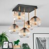 Koyoto Plafondlamp, Kogellampje Goud, Zwart, 5-lichts