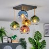 Koyoto Plafondlamp, Kogellampje Goud, Zwart, 5-lichts