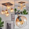 Koyoto Plafondlamp, Kogellampje Goud, Zwart, 5-lichts