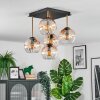 Koyoto Plafondlamp, Kogellampje Goud, Zwart, 5-lichts
