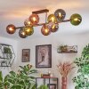 Gastor Plafondlamp, Kogellampje Blauw, Chroom, Groen, Koperkleurig, Rookkleurig, 10-lichts