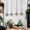 Koyoto Hanglamp, Kogellampje, Hanglamp Natuurlijke kleuren, Zwart, 4-lichts