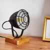 Malix Tafellamp Hout licht, Zwart, 1-licht