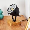 Malix Tafellamp Hout licht, Zwart, 1-licht