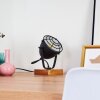 Malix Tafellamp Hout licht, Zwart, 1-licht