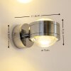 Indore Muurlamp LED Chroom, 2-lichts