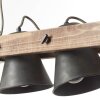 Brilliant Plow Hanglamp Hout donker, Zwart, 2-lichts