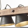 Brilliant Plow Hanglamp Hout donker, Zwart, 2-lichts