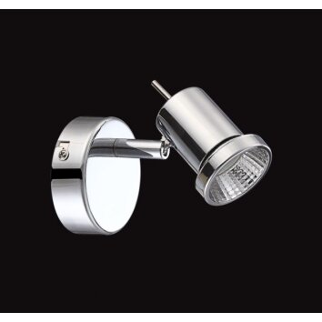 Wofi verlichting HOORN Muurspot LED Chroom, 1-licht