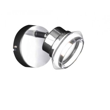 Wofi MORGAN Muurspot LED Chroom, 1-licht