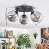 Gastor Plafondlamp, Kogellampje 25 cm Rookkleurig, 3-lichts