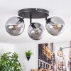 Gastor Plafondlamp, Kogellampje 25 cm Rookkleurig, 3-lichts