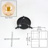 Gastor Plafondlamp, Kogellampje 25 cm Amber, 3-lichts