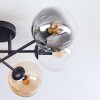 Gastor Plafondlamp, Kogellampje 62 cm Amber, Duidelijk, Rookkleurig, 6-lichts