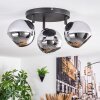 Koyoto Plafondlamp, Kogellampje Chroom, Rookkleurig, 3-lichts