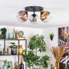 Koyoto Plafondlamp, Kogellampje Goud, Duidelijk, Koperkleurig, Rookkleurig, 3-lichts