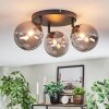 Chehalis Plafondlamp, Kogellampje Rookkleurig, 3-lichts