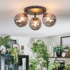Chehalis Plafondlamp, Kogellampje Rookkleurig, 3-lichts