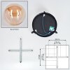 Chehalis Plafondlamp, Kogellampje Amber, 3-lichts