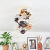 Koyoto Plafondlamp, Kogellampje Goud, Zwart, 8-lichts