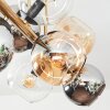 Koyoto Plafondlamp, Kogellampje Goud, Zwart, 8-lichts