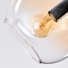 Koyoto Plafondlamp, Kogellampje Amber, Duidelijk, 3-lichts