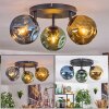 Ripoll Plafondlamp, Kogellampje Blauw, Goud, Groen, 3-lichts