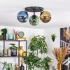 Ripoll Plafondlamp, Kogellampje Blauw, Goud, Groen, 3-lichts