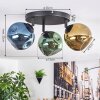 Ripoll Plafondlamp, Kogellampje Blauw, Goud, Groen, 3-lichts
