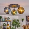 Ripoll Plafondlamp, Kogellampje Blauw, Goud, Groen, 3-lichts