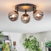 Chehalis Plafondlamp, Kogellampje Rookkleurig, 3-lichts