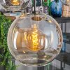 Koyoto Hanglamp, Kogellampje, Hanglamp Amber, Duidelijk, Rookkleurig, 5-lichts
