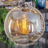 Koyoto Hanglamp, Kogellampje, Hanglamp Amber, Duidelijk, 5-lichts