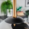 Koyoto Plafondlamp, Kogellampje 45 cm Messing, Zwart, 5-lichts