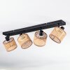 Barcos Plafondlamp, Plafondspot Zwart, 4-lichts