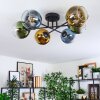 Koyoto Plafondlamp, Kogellampje 59 cm Blauw, Goud, Groen, Duidelijk, 6-lichts