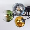Koyoto Plafondlamp, Kogellampje 59 cm Blauw, Goud, Groen, Duidelijk, 6-lichts