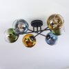 Koyoto Plafondlamp, Kogellampje 59 cm Blauw, Goud, Groen, Duidelijk, 6-lichts