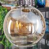 Koyoto Hanglamp, Kogellampje, Hanglamp Amber, Duidelijk, Rookkleurig, 5-lichts