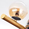 Chehalis Plafondlamp, Kogellampje Goud, Zwart, 8-lichts