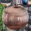Koyoto Hanglamp, Kogellampje, Hanglamp Blauw, Groen, Koperkleurig, 5-lichts